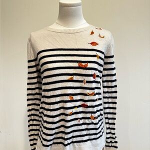 LOFT Cream Knit Sweater